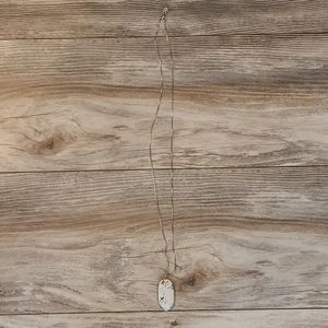 Charming charlie white stone necklace